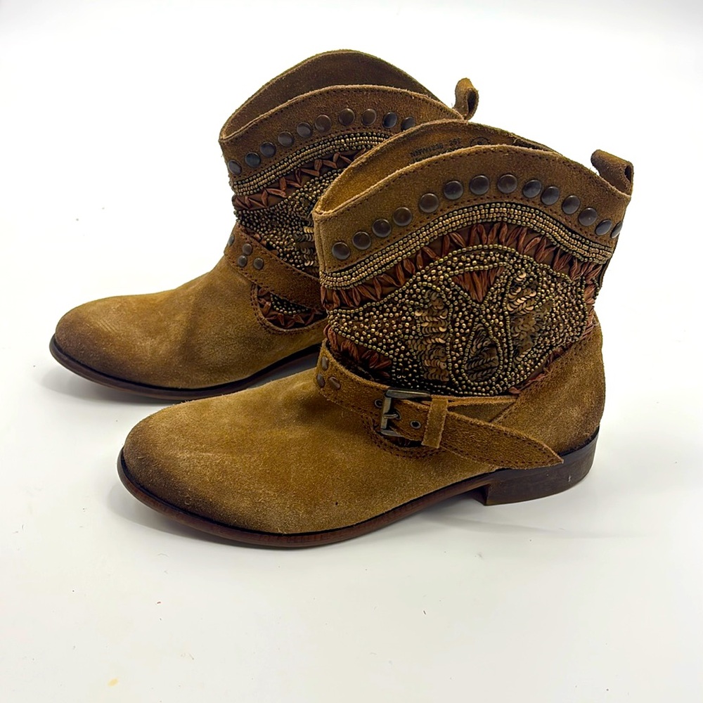 Naughty Monkey Suede Ankle Bootie 8